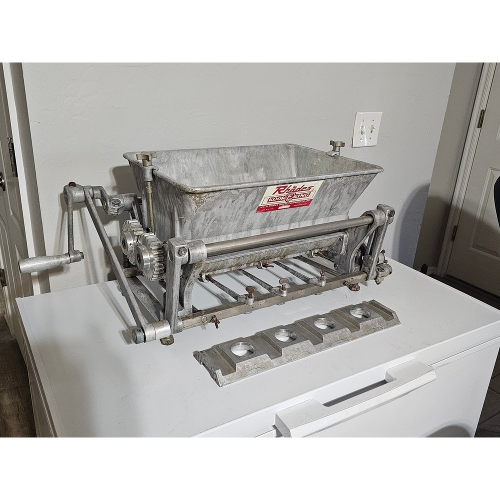 Cookie Dough Cutter Good Rhodes Kook-E-King Manual Commercial Bakery Machine